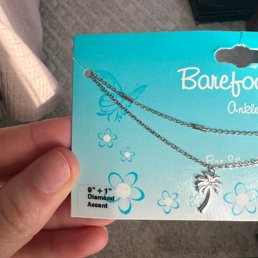 Silver beach anklet - Picture 2 of 3